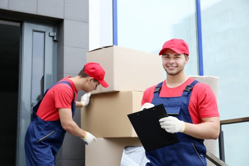 Removal team helping with a move in Paddington streets