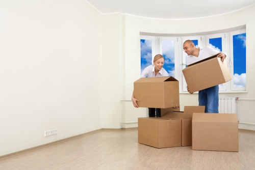 Central London removals van handling a flat move in Paddington