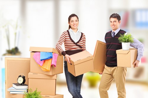 Furniture and household items prepared for charity reuse and recycling