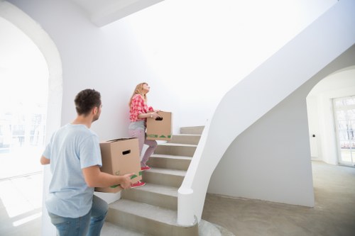 Household items being loaded for a Paddington relocation